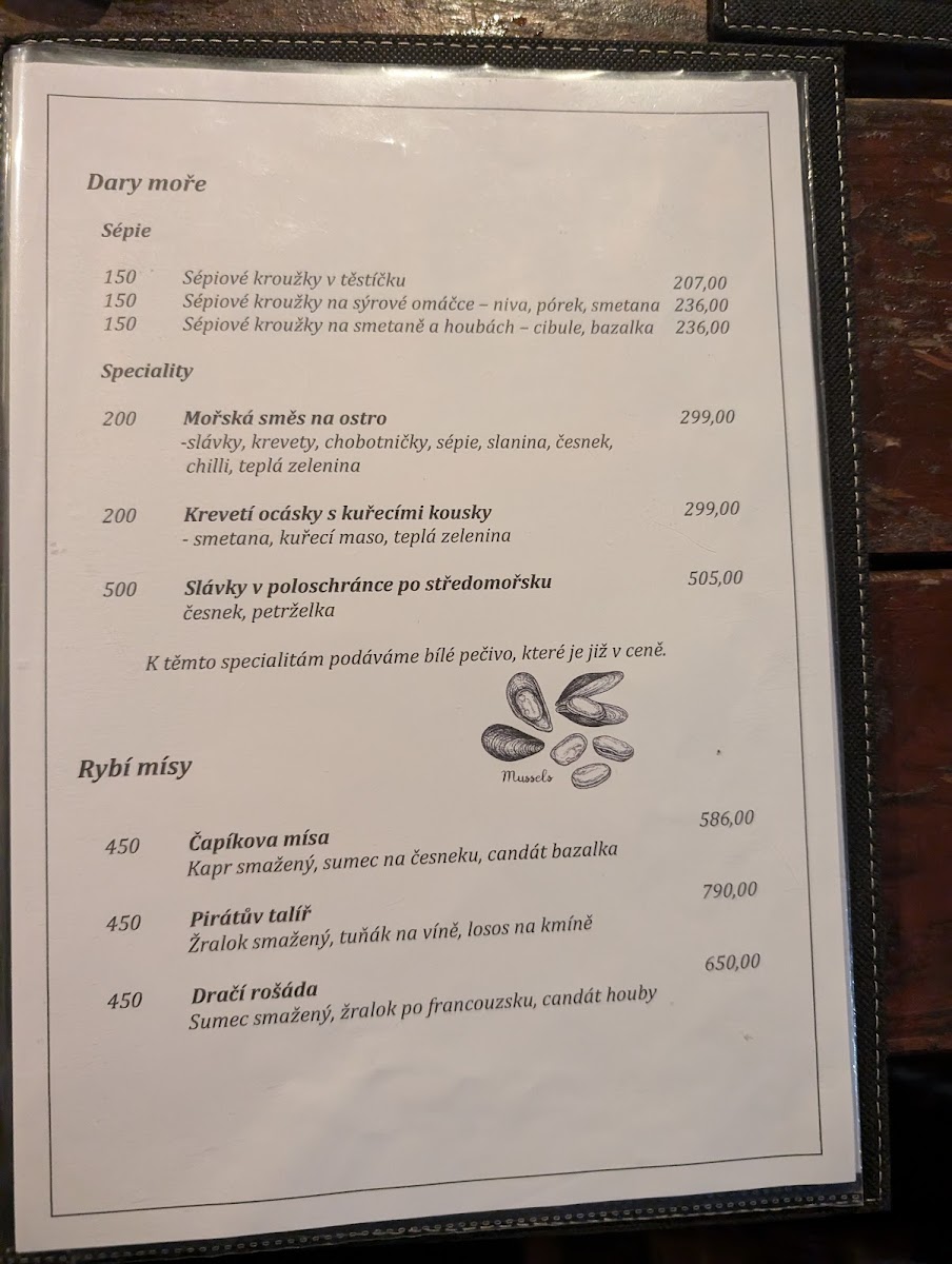 Menu Rybarska Restaurace A Penzion U Horaku-6