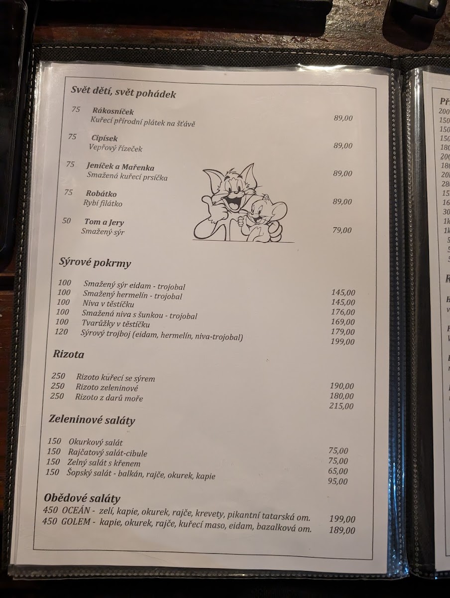 Menu Rybarska Restaurace A Penzion U Horaku-9